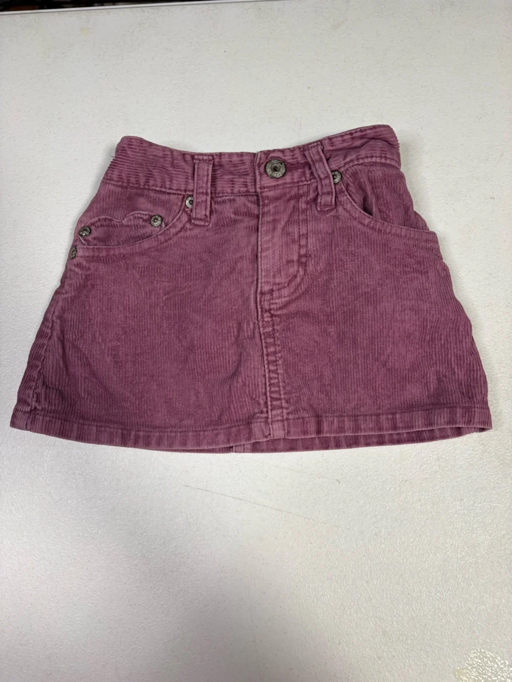 The Children’s Place Corduroy Skort 18 Months Plum Heart Pocket EUC
